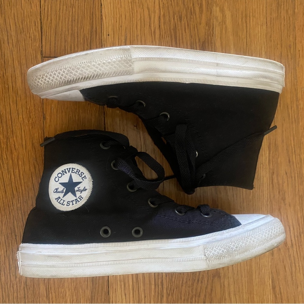 Kids Converse Chuck Taylor II Black Hi-Tops